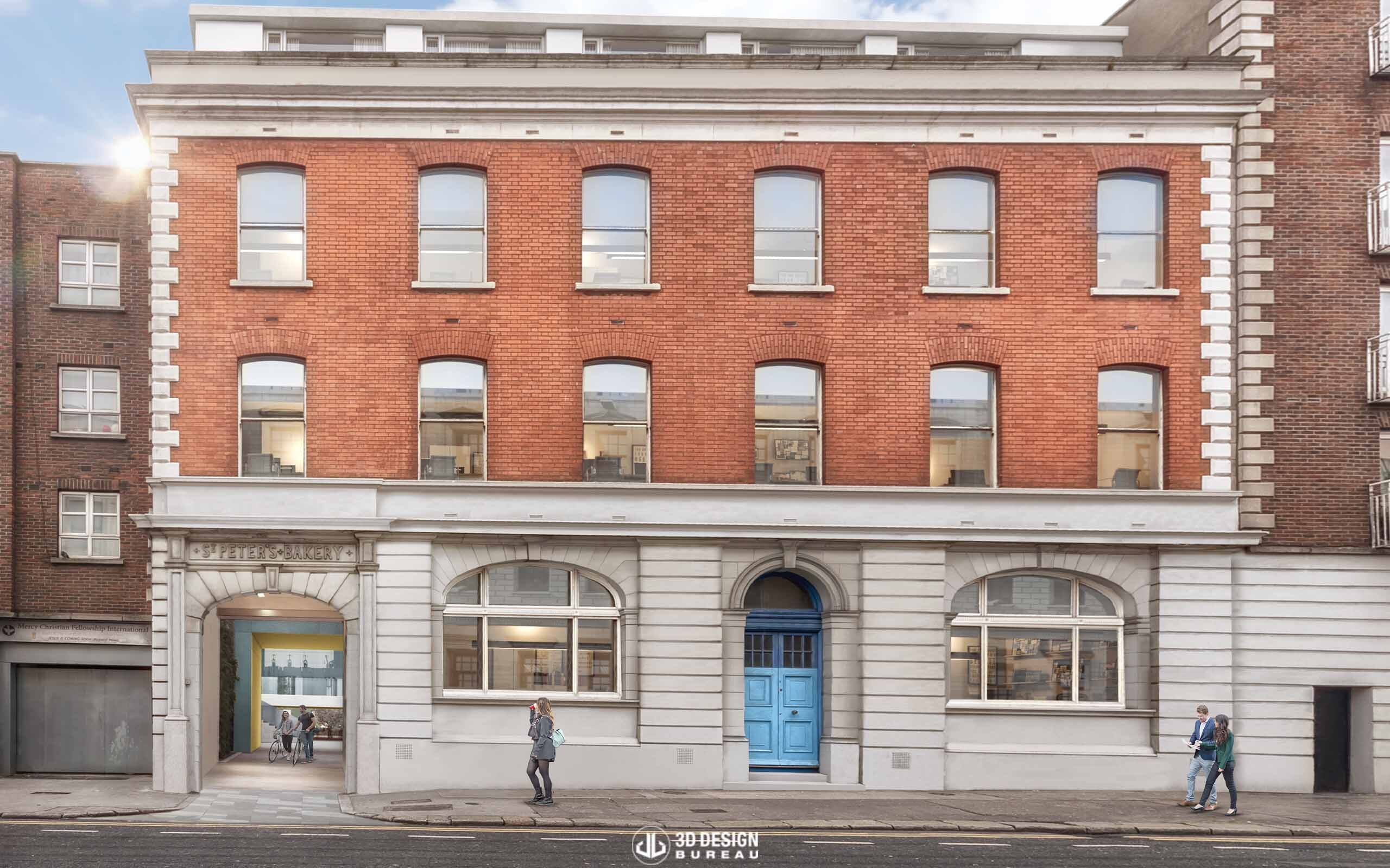Architectural CGI of Student Accommodation in Parnell Street