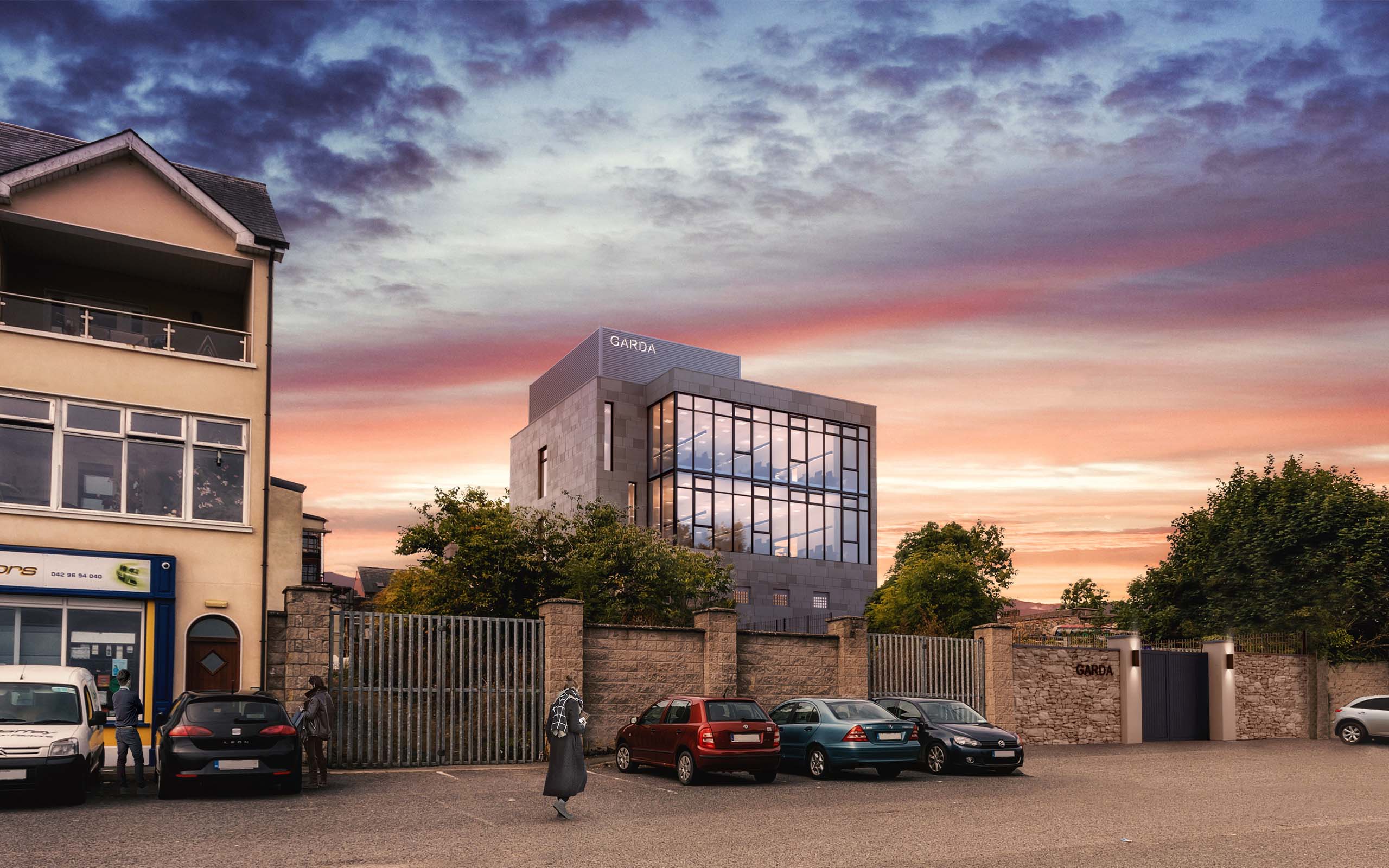 Architectural CGI of new Garda Headquarters, Bailiborough, Co Cavan.