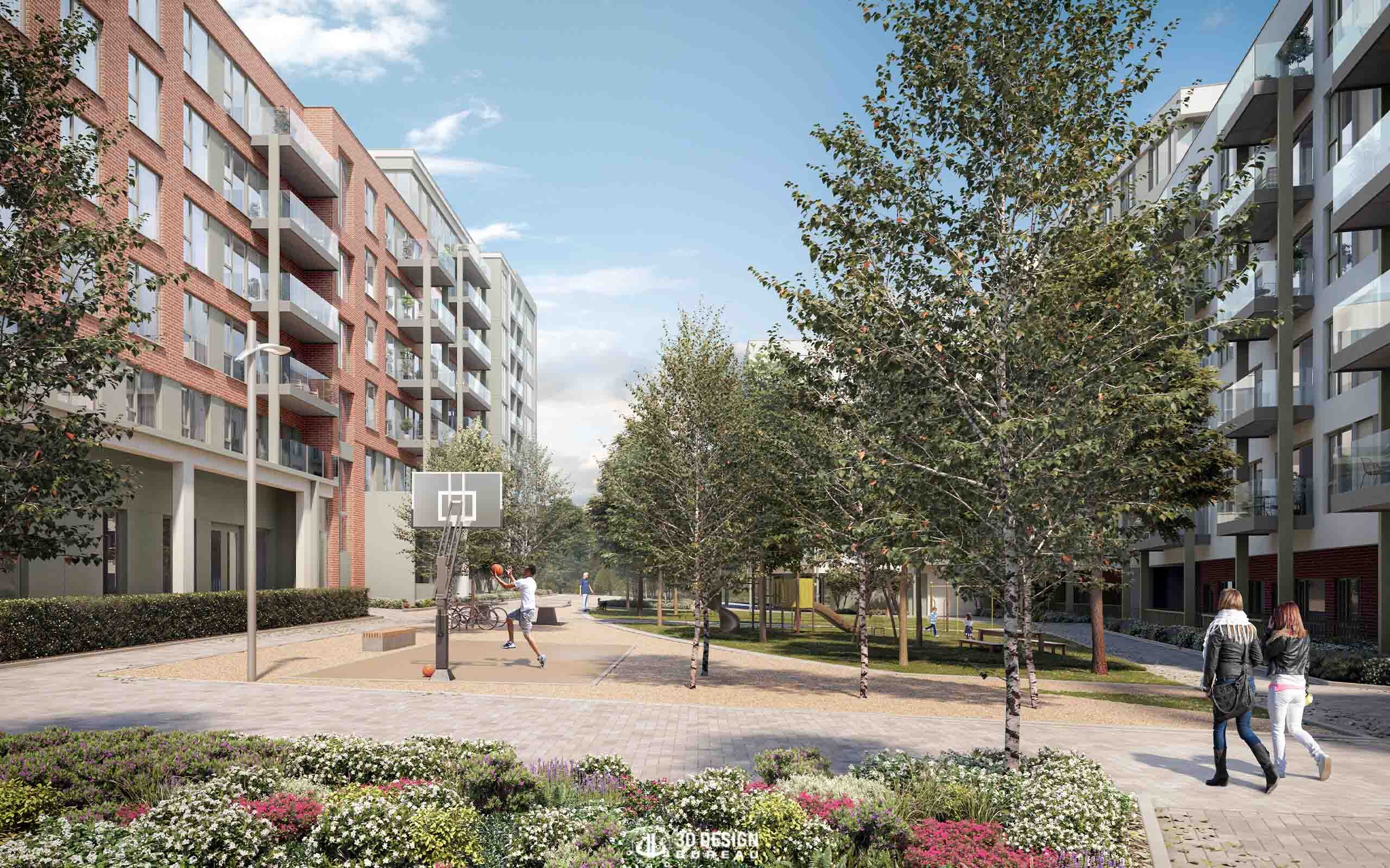 Architectural of proposed apartments at Airton Road, Tallaght