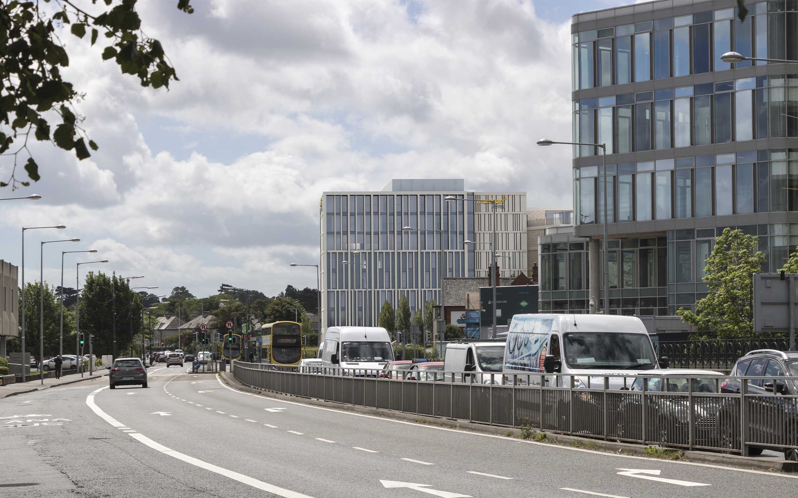 Verified view of new Maldron Hotel on the former site of Tara Towers Hotel in Dublin 4.