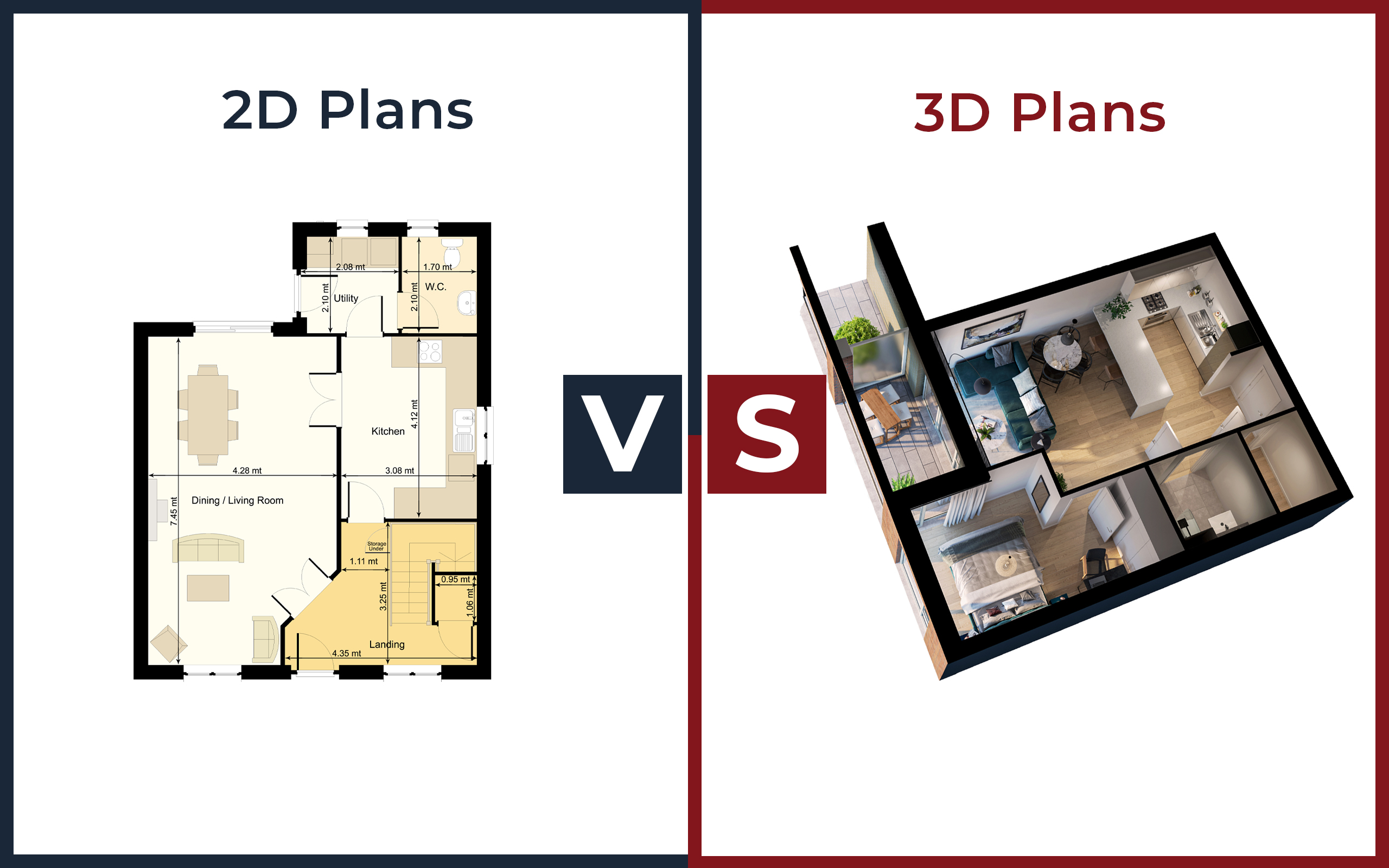 2D vs 3D Floor and Site Plans. Who wins?