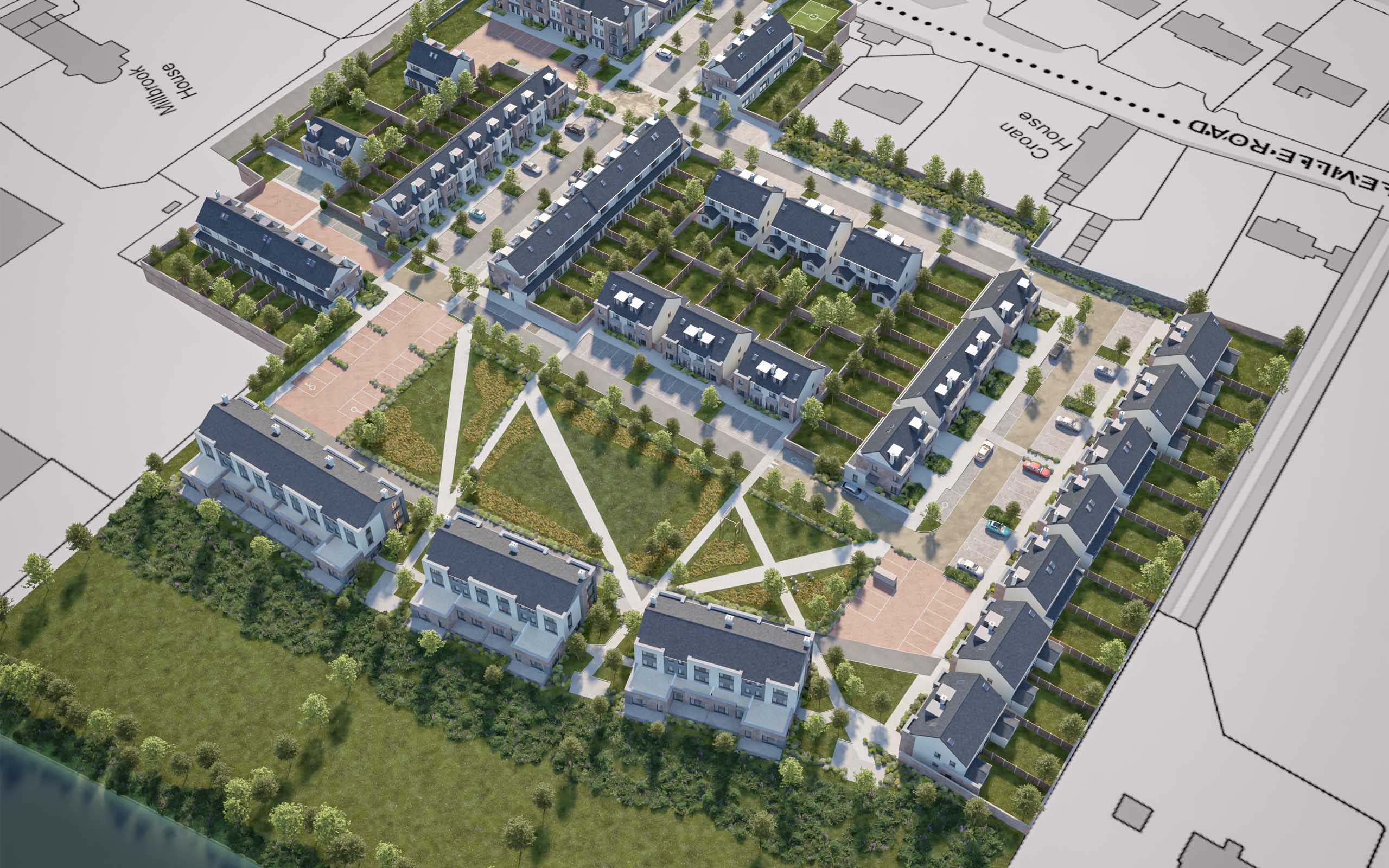 3D Site Plans of Residential Development