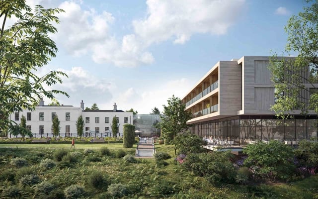 Architectural CGI of Luxury 5-Star Hotel in Plans for Bective House, Meath.