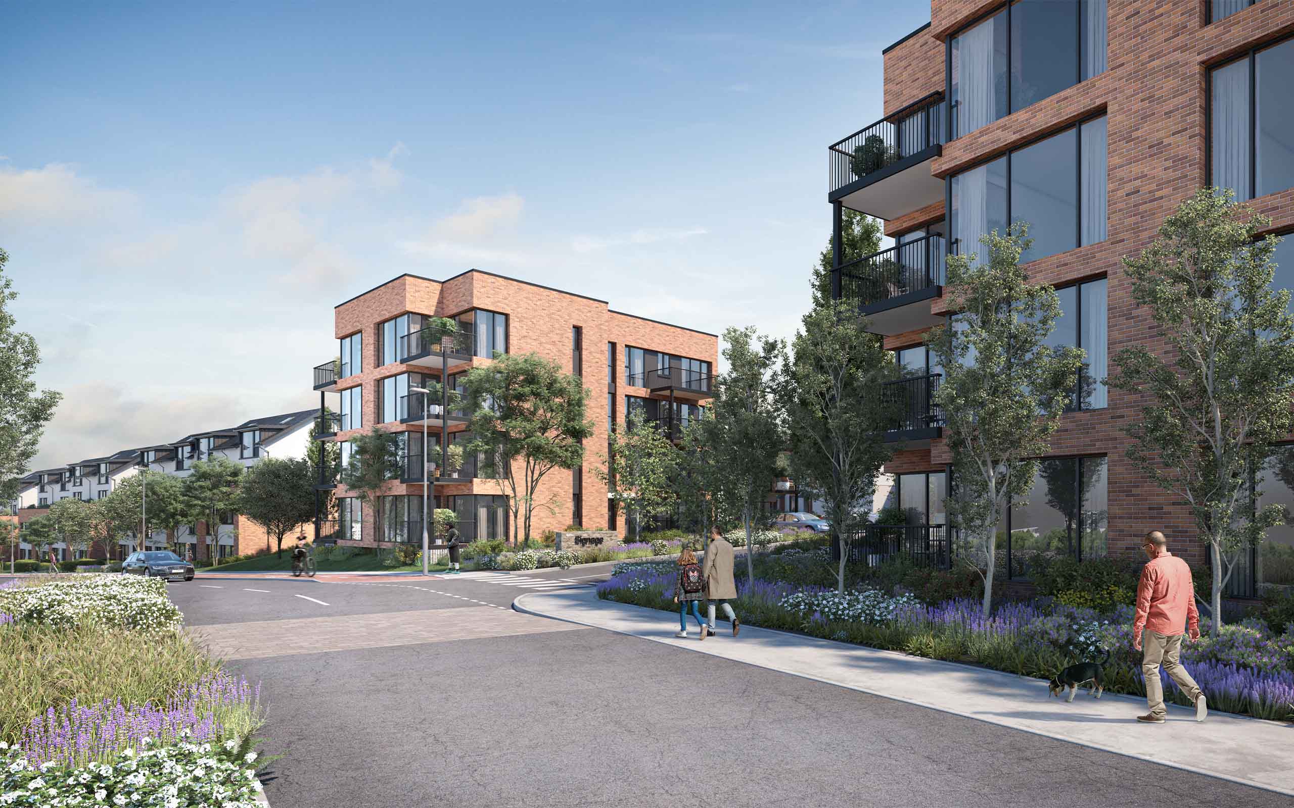 Architectural CGI of 276 new homes approved in Ardarostig, Bishopstown, Cork