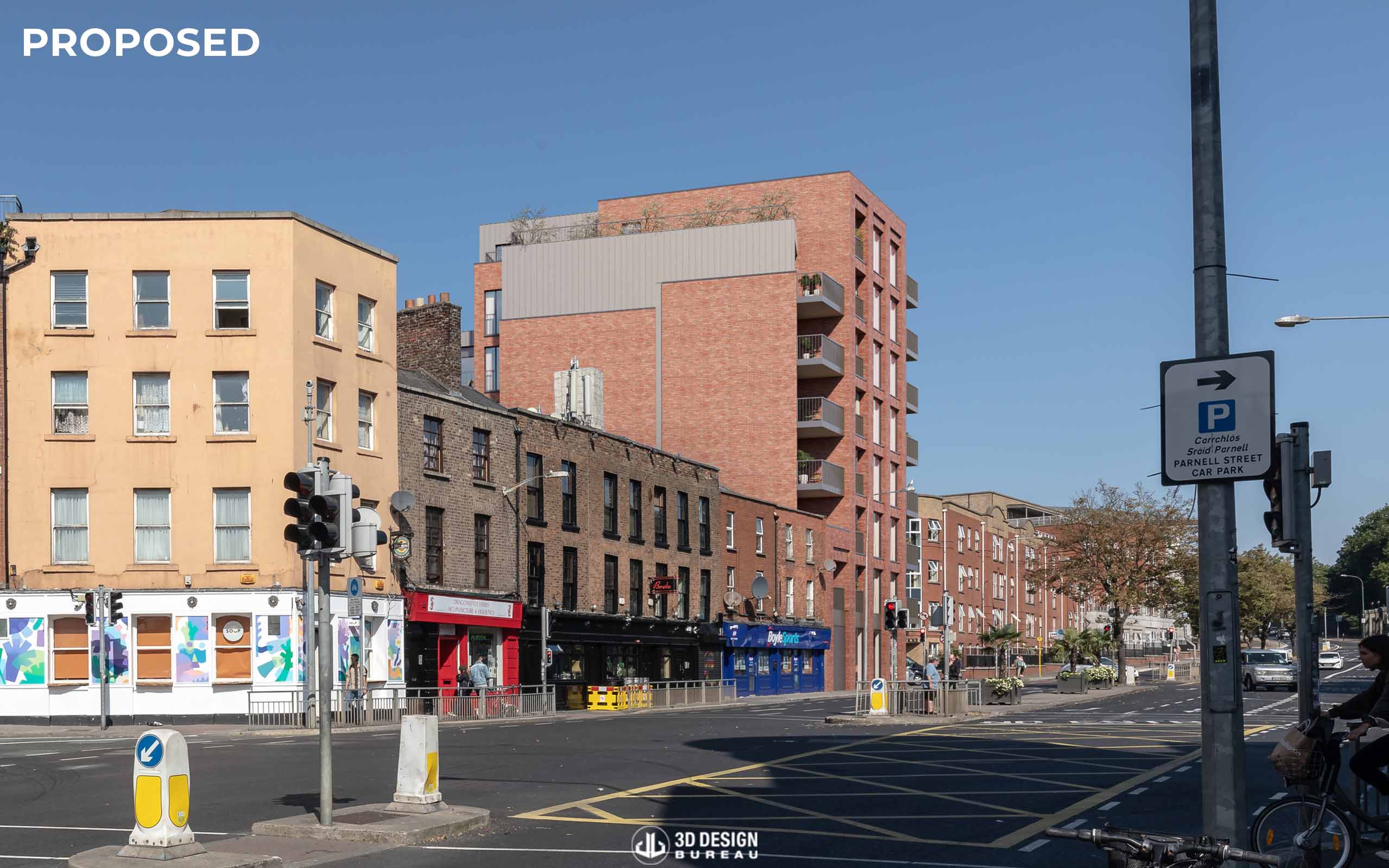 Verified View Montage of proposed apartment development on Brunswick Street, Dublin 7 (proposed).
