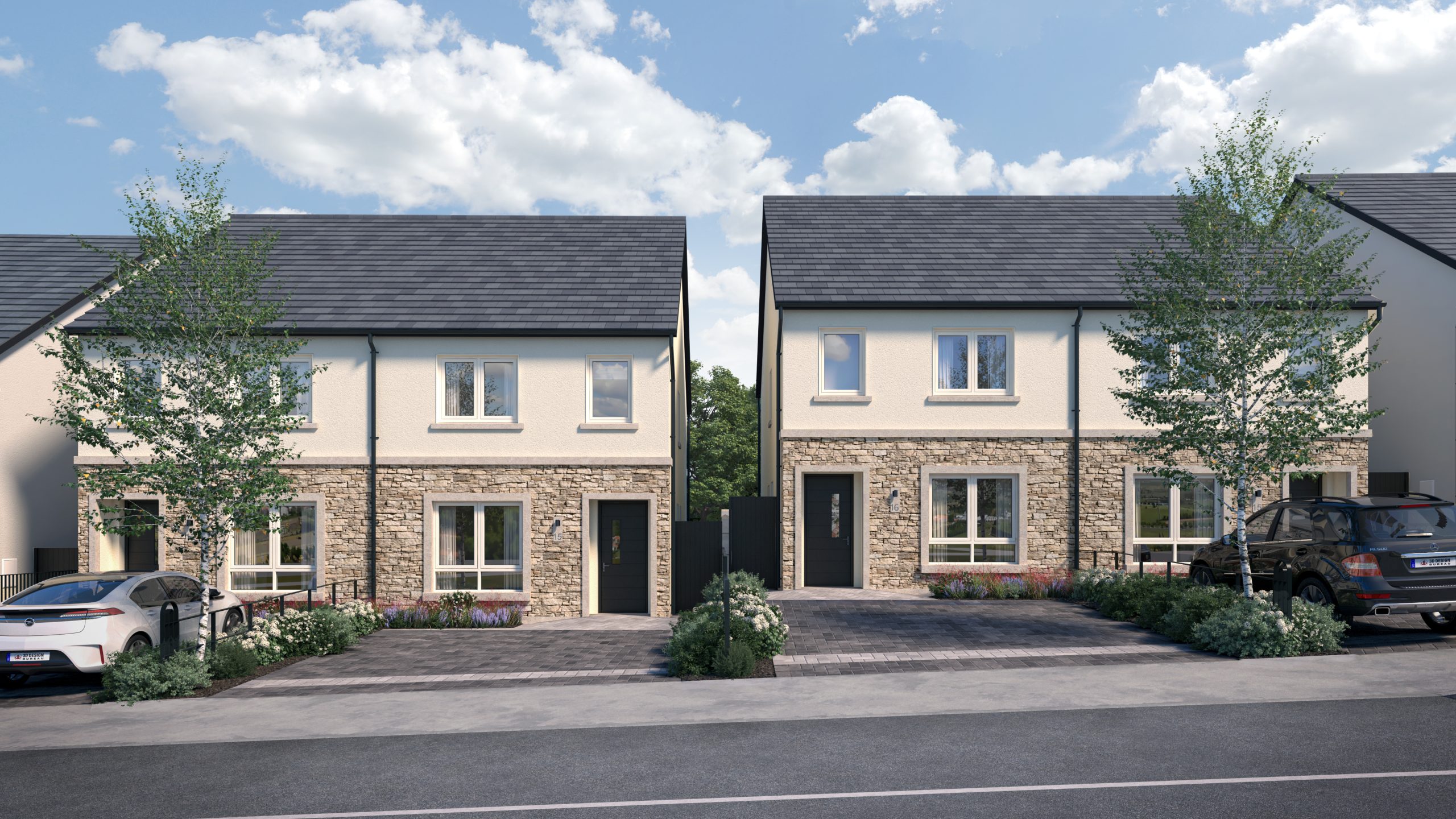 Architectural CGI of Residential Development, Greystones.