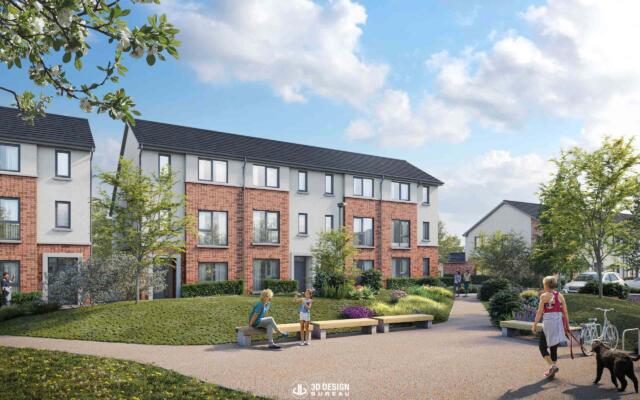 Architectural CGI of Tandy's Lane Residential Development in Lucan.