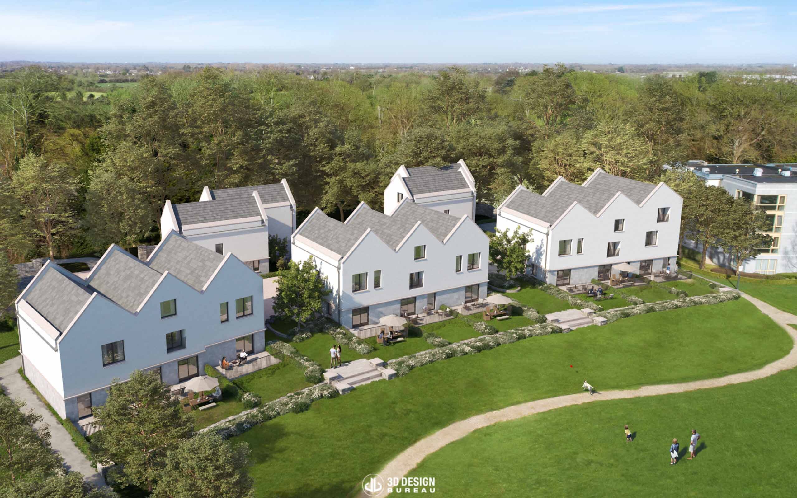 Aerial Photomontage of the proposed development in Dunboyne (proposed)