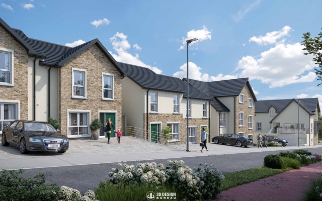 Computer generated imagery of the proposed development Deerpark in county Wexford