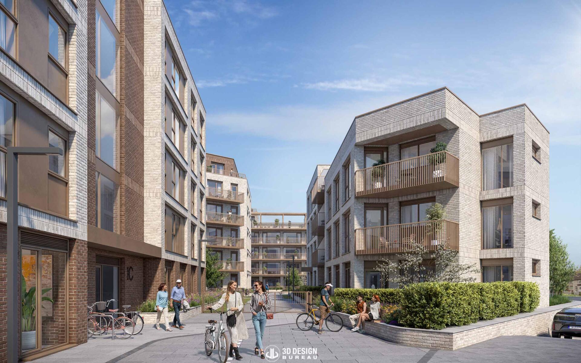 Computer generated imagery of the proposed development on Herberton Road, Dublin 12