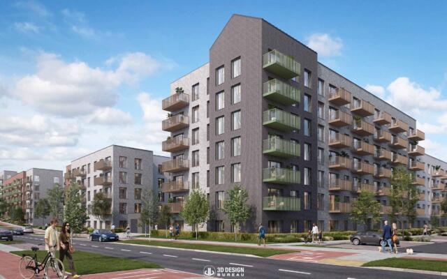 Computer generated imagery of the approved development Seven Mills in Clonburris