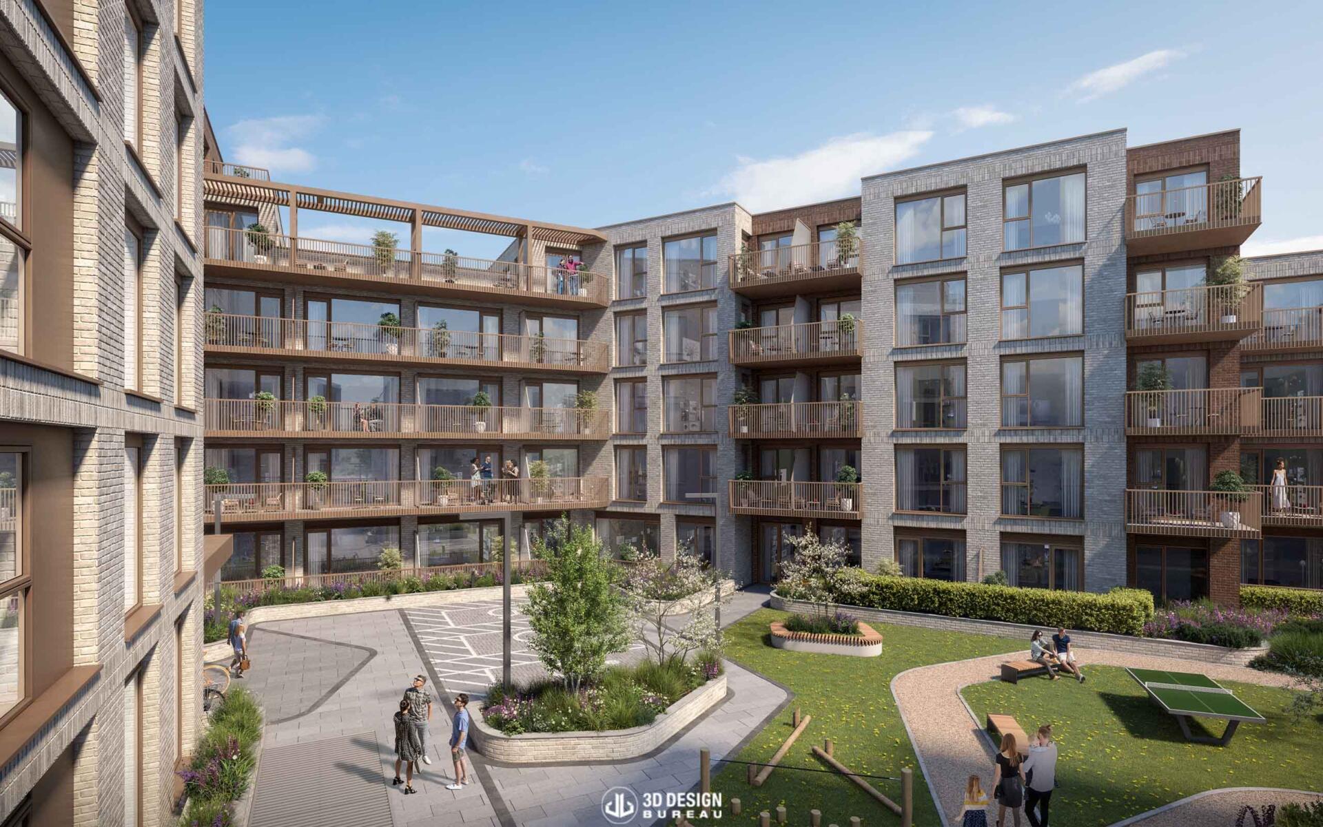 Computer generated imagery of the proposed development on Herberton Road, Dublin 12