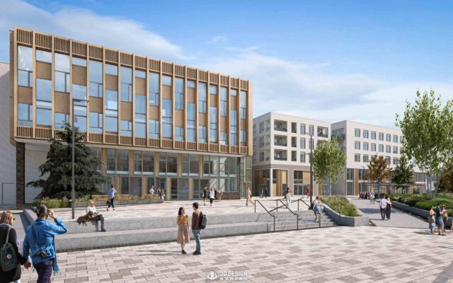 Architectural CGI of Proposed SHD on Emmet Road, Inchicore.