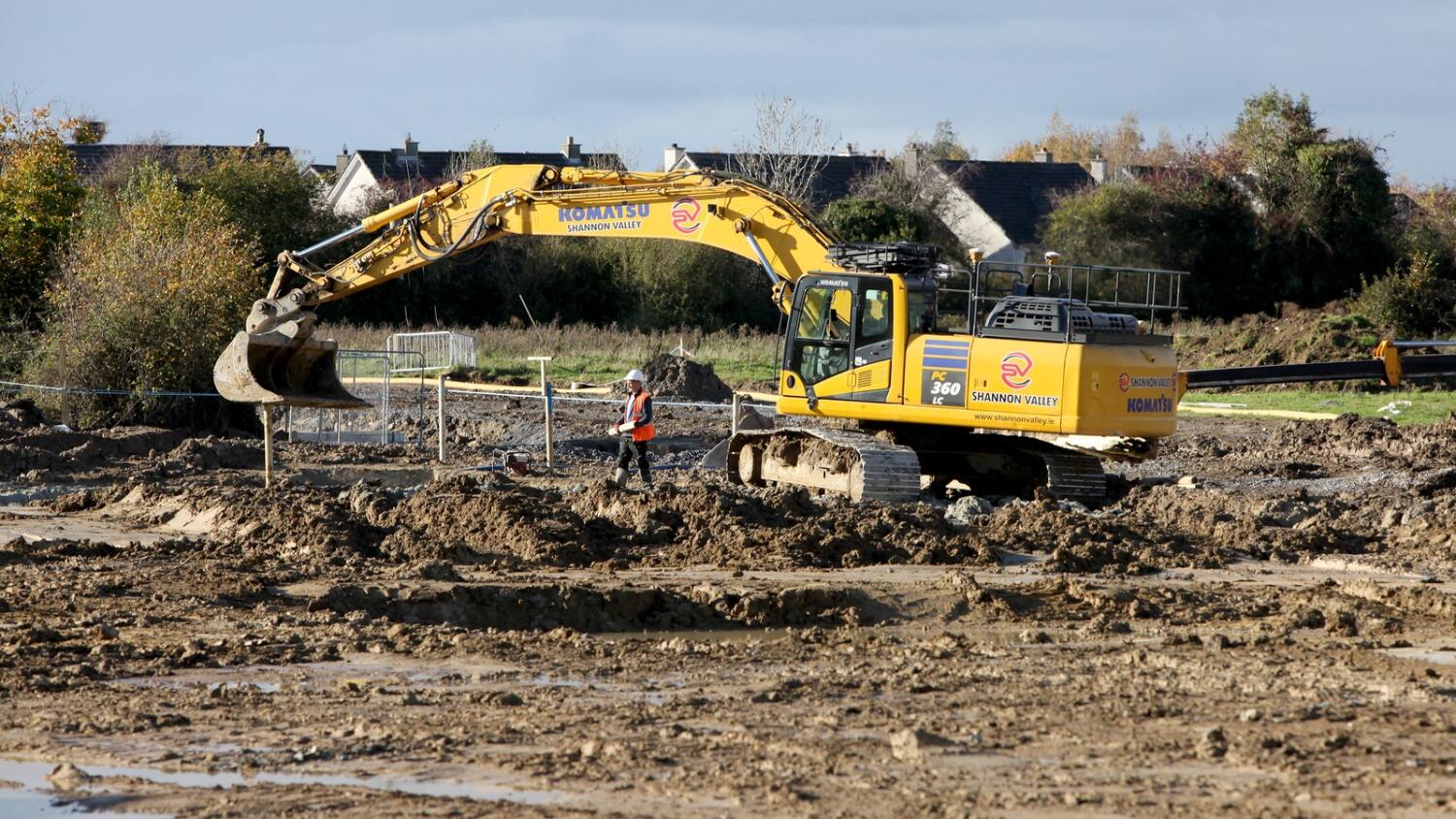 Works underway at Plovers Wood, in Athlone. Credits: Paul Molloy / Independent Westmeath