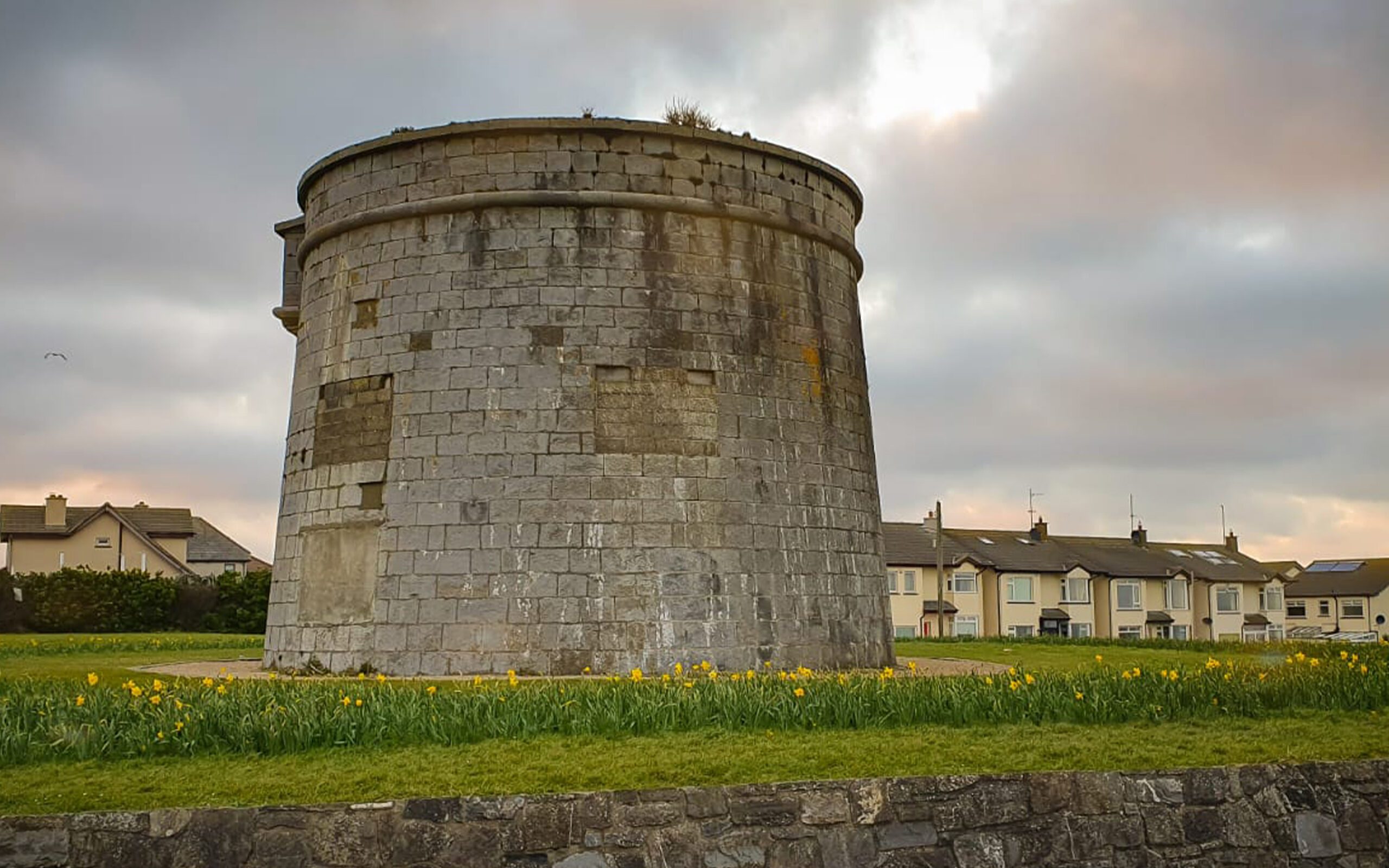 The Martello Tower situated on Red Island in Skerries, one of only two remaining Martello Towers. 