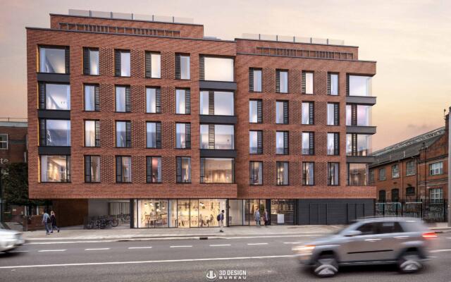 Architectural computer generated imagery of the approved development in Dublin 1
