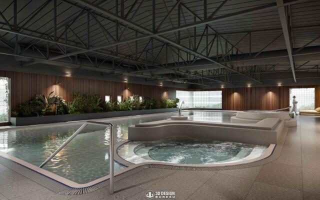 Interior computer generated imagery of the leisure centre