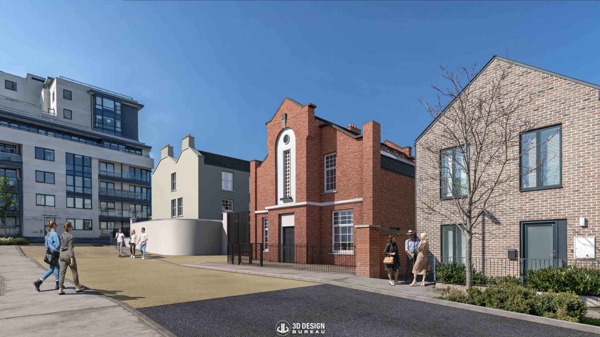 Presentation photomontage of the proposed heritage buildings in Dun Laoghaire