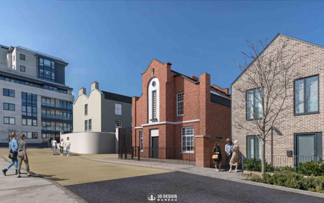 Presentation photomontage of the proposed heritage buildings in Dun Laoghaire