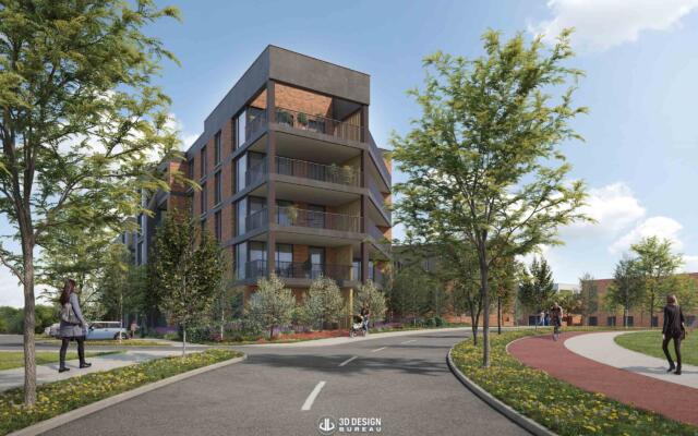 Architectural computer generated imagery of the proposed development in Athlone
