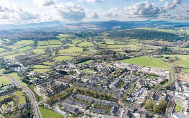 Aerial photomontage of Kilternan Village LRD in Dublin 18