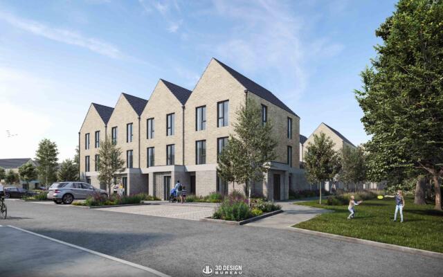 Architectural computer generated imagery of the residential development in Mabestown, Malahide