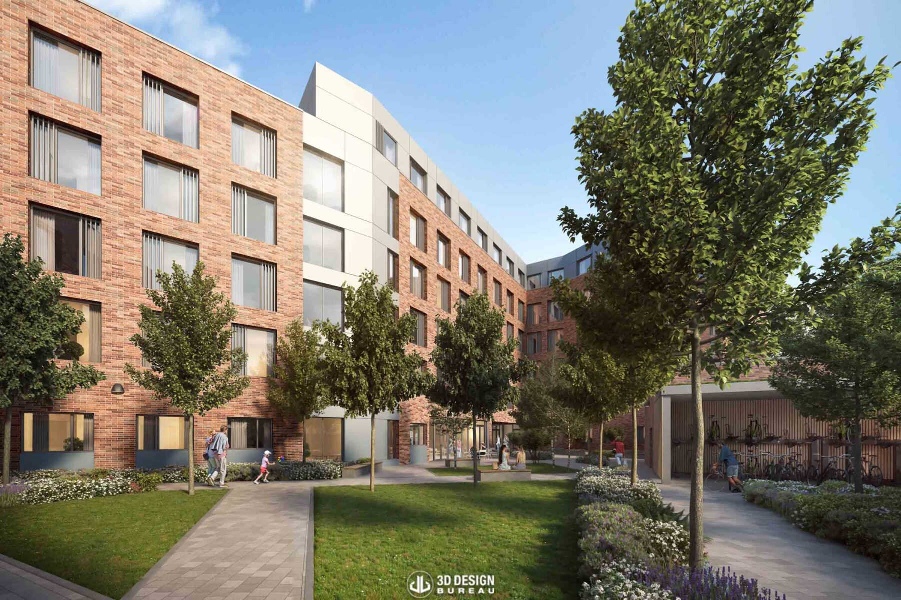 Goatstown Road Student Accommodation — architectural CGI by 3D Design Bureau