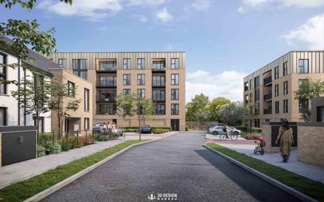 Computer generated imagery of the planned development in Dublin