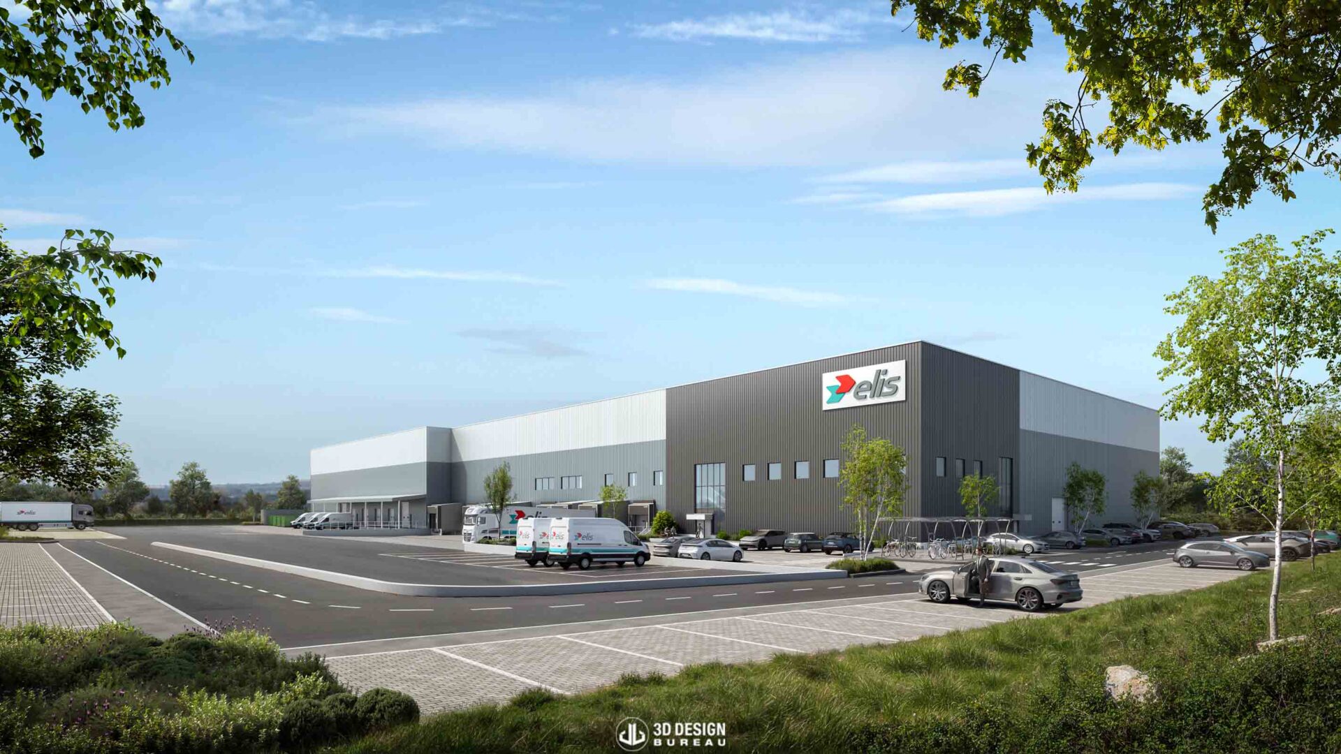 Computer generated imagery of New 10,514 sq m industrial development proposed for Boyne Village Business Park, Navan