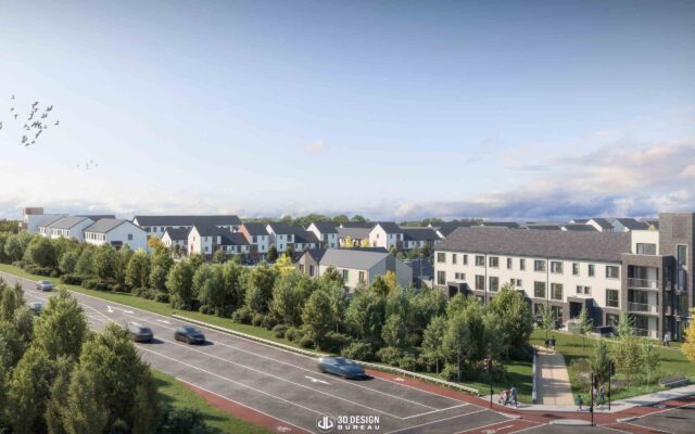 Aerial CGI of Dunboyne Phase 3 residential development