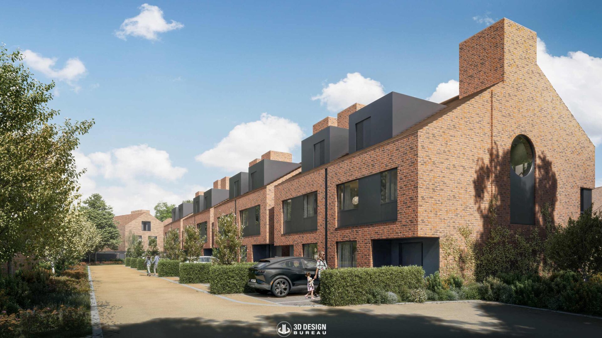 Architectural CGI of the approved Gortanore residential development on Brighton Road, Foxrock, Dublin
