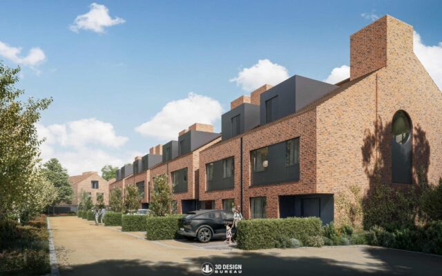 Architectural CGI of the approved Gortanore residential development on Brighton Road, Foxrock, Dublin
