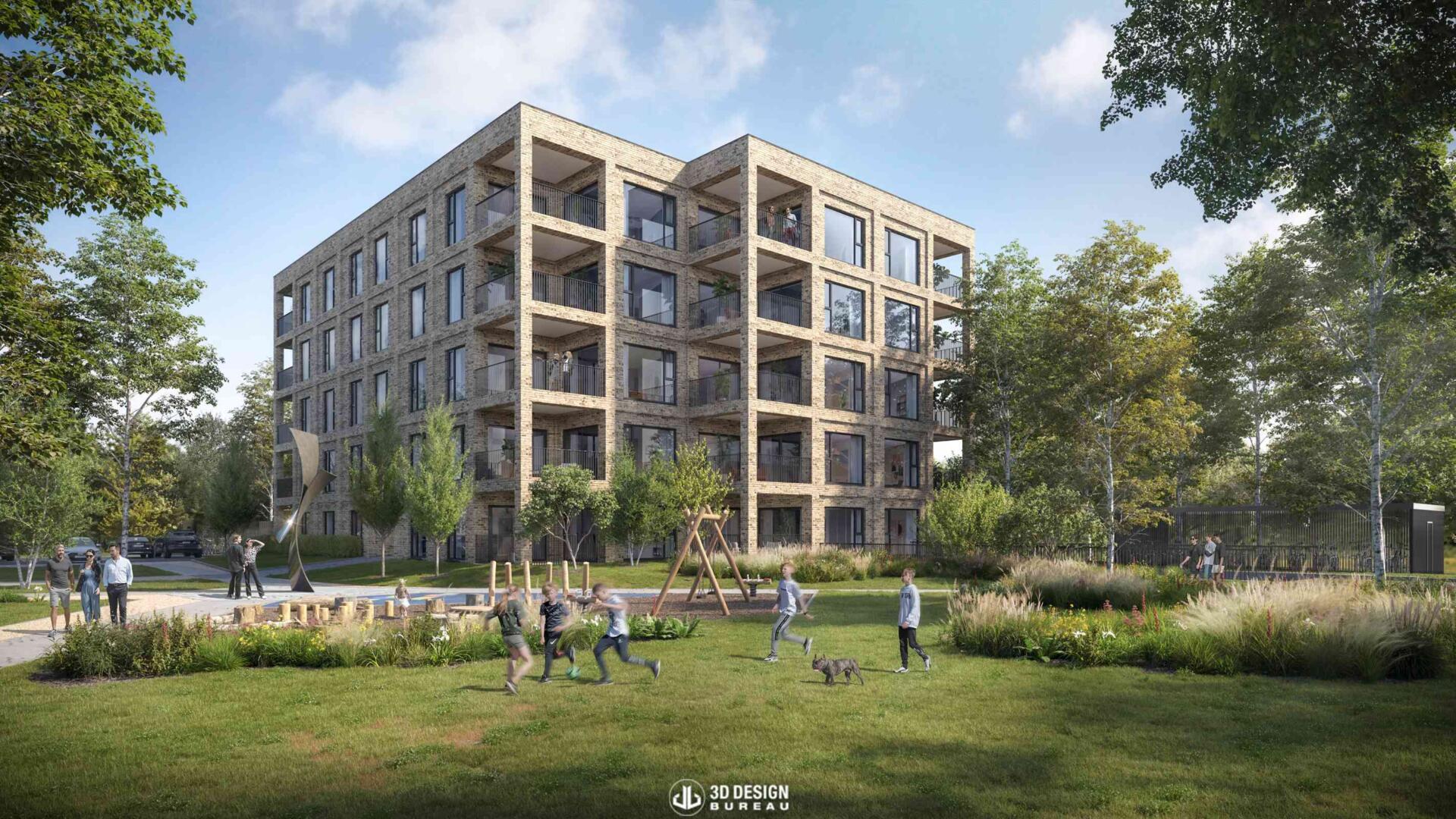 Computer generated imagery of the proposed development The Leys in Carrickmines