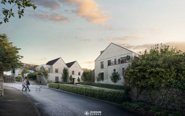 Presentation photomontage of the approved scheme at the former Dalkey Lodge site in Dalkey, Dublin